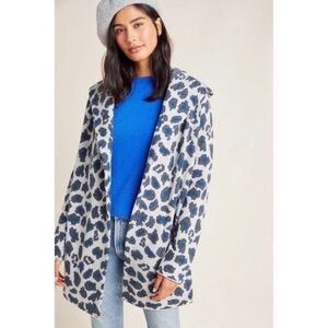 Anthropologie Field&Flower Bosque hooded wool sweater coat. Size medium.
